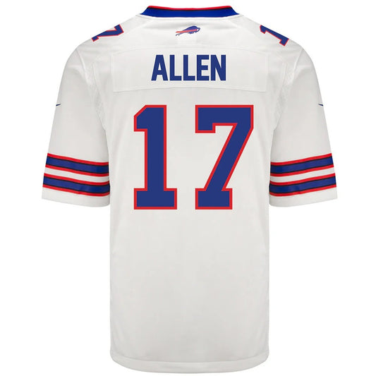 B.Bills #17 Josh Allen Away Vapor Game American Football Jerseys