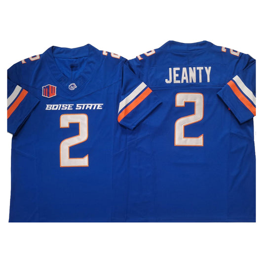 B.State Broncos #2 Ashton Jeanty Royal Football Vapor F.U.S.E. Limited Jersey Stitched American College Jerseys