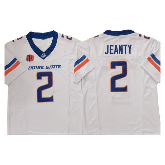 B.State Broncos #2 Ashton Jeanty White Football Vapor F.U.S.E. Limited Jersey Stitched American College Jerseys