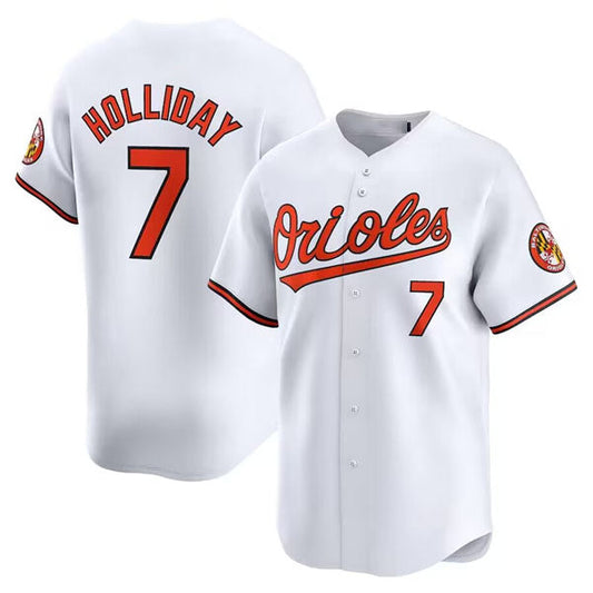 Baltimore Orioles #7 Jackson Holliday White 2024 Home Limited Cool Base Stitched Baseball Jersey