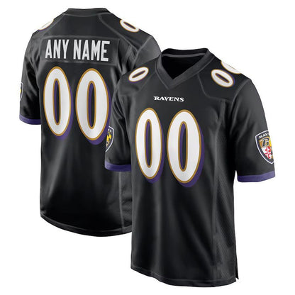 Custom Baltimore Ravens 2024 Black Game American Stitched Football Jersey
