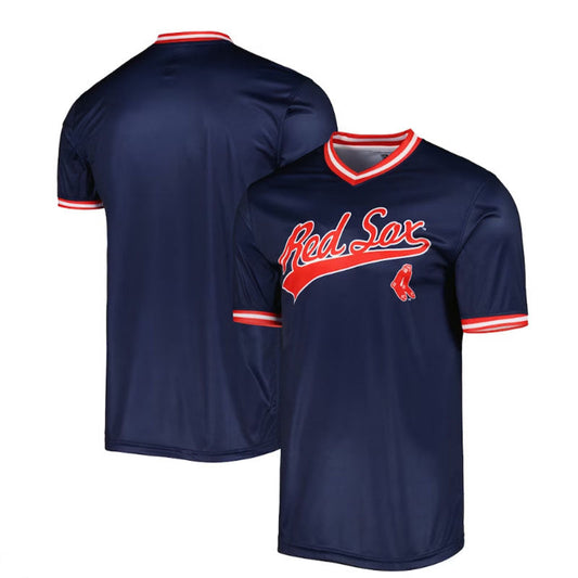 Boston Red Sox Stitches Cooperstown Collection Team Jersey - Navy Baseball Jerseys