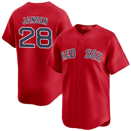 Boston Red Sox #28 Danny Jansen Red 2024 Alternate Limited Stitched Baseball Jersey