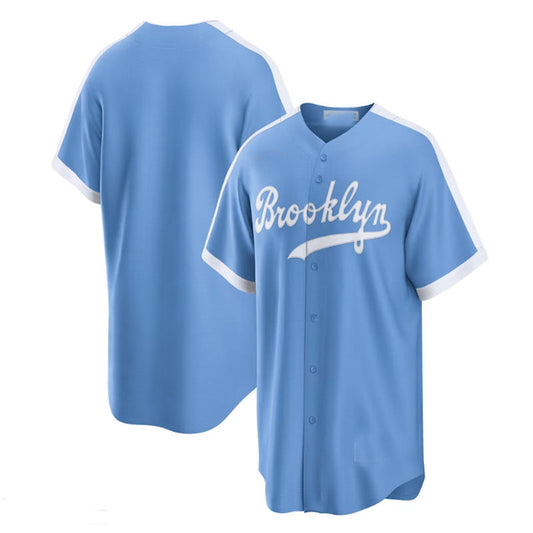 Los Angeles Dodgers Brooklyn Alternate Cooperstown Collection Team Jersey - Light Blue Baseball Jerseys