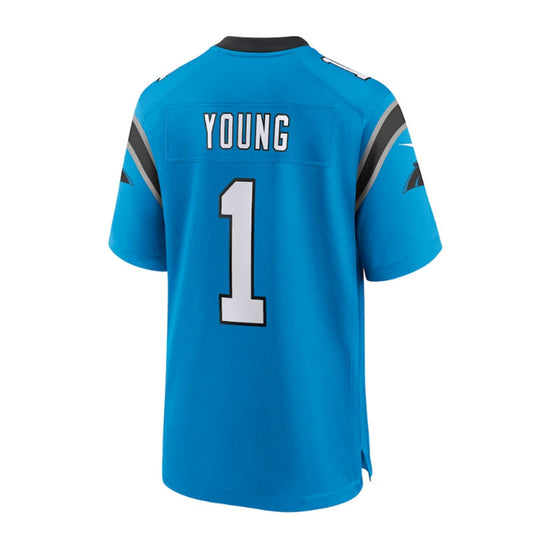 C.Panthers #1 Bryce Young 2023 Draft First Round Pick Alternate Game Jersey - Blue Stitched American Football Jerseys