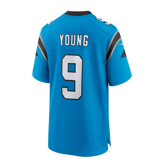 C.Panthers #9 Bryce Young 2023 Draft First Round Pick Alternate Game Jersey - Blue Stitched American Football Jerseys
