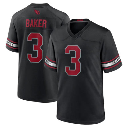 A.Cardinals #3 Budda Baker Black Game Limited Jersey Stitched American Football Jerseys