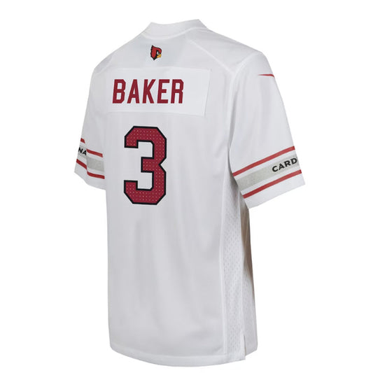 A.Cardinal #3 Budda Baker Game Player Jersey - White Stitched American Football Jerseys