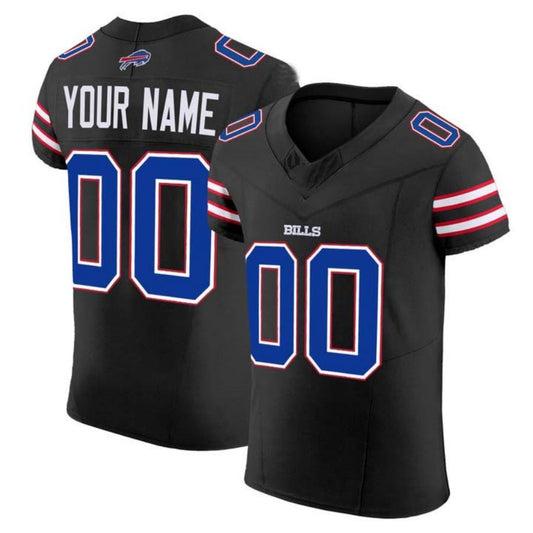 Custom 2024 Buffalo Bills Black Vapor F.U.S.E. Limited Jersey American Football Stitched Jerseys