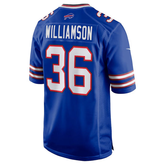 B.Bills #36 Kendall Williamson Game Jersey - Royal Football Jerseys