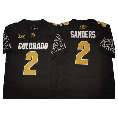 C.Buffalo #2 Shedeur Sanders Black 2024 F.US.E Vapor Limited Stitched Football College Jersey