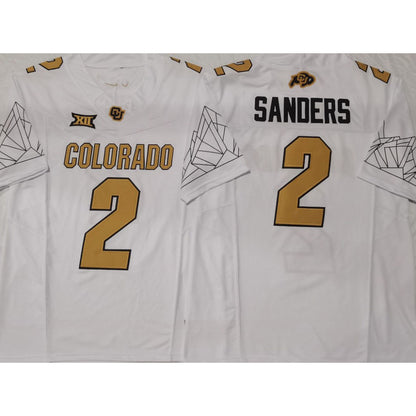 C.Buffalo #2 Shedeur Sanders White 2024 F.US.E Vapor Limited Stitched Football College Jersey