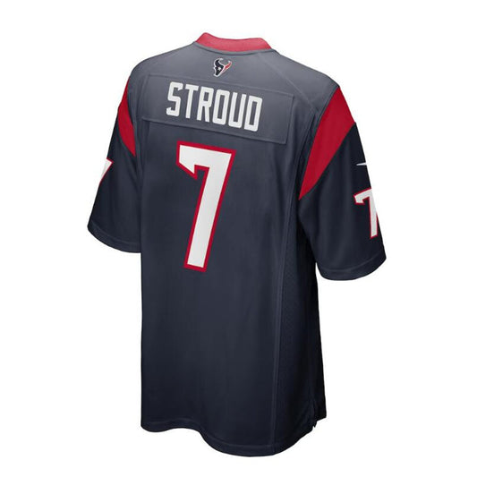 H.Texans #7 CJ Stroud Draft First Round Pick Game Jersey - Navy Stitched American Football Jerseys