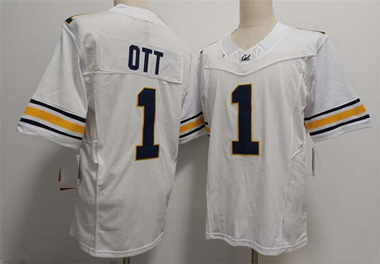 C.Golden Bears #1 Jaydn Ott White F.U.S.E. Stitched Football American College Jerseys