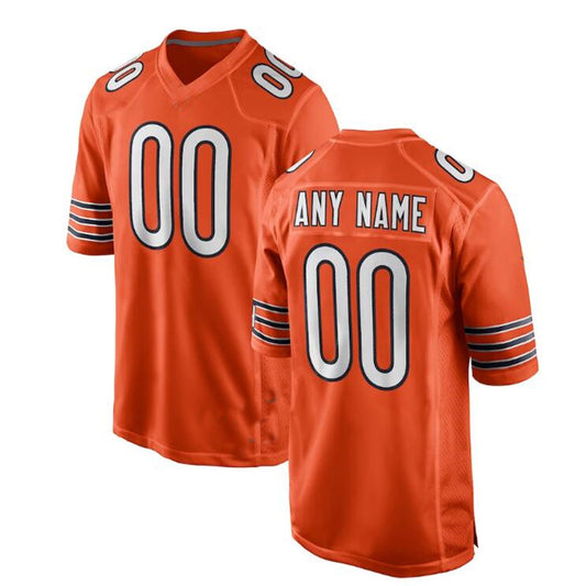 Custom C.Bears Orange Alternate Game Jersey Stitched Jersey Football Jerseys