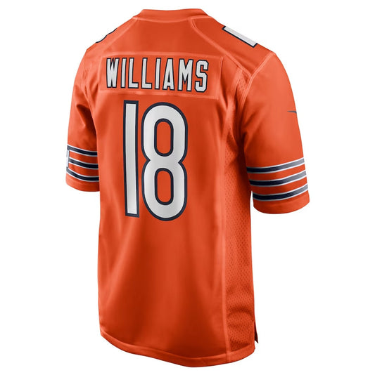 C.Bears #18 Caleb Williams Alternate 2024 Draft First Round Pick Player Game Jersey - Orange American Football Jerseys
