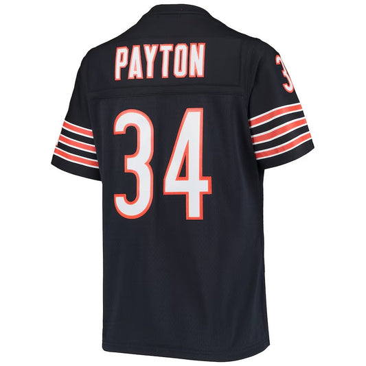 C.Bears #34 Walter Payton Mitchell & Ness 1985 Legacy Replica Jersey - Navy American Football Jerseys