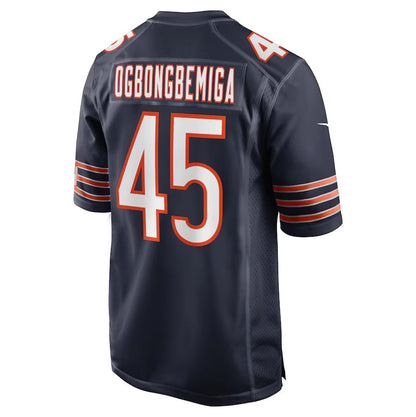 C.Bears #45 Amen Ogbongbemiga Game Jersey - Navy American Football Jerseys