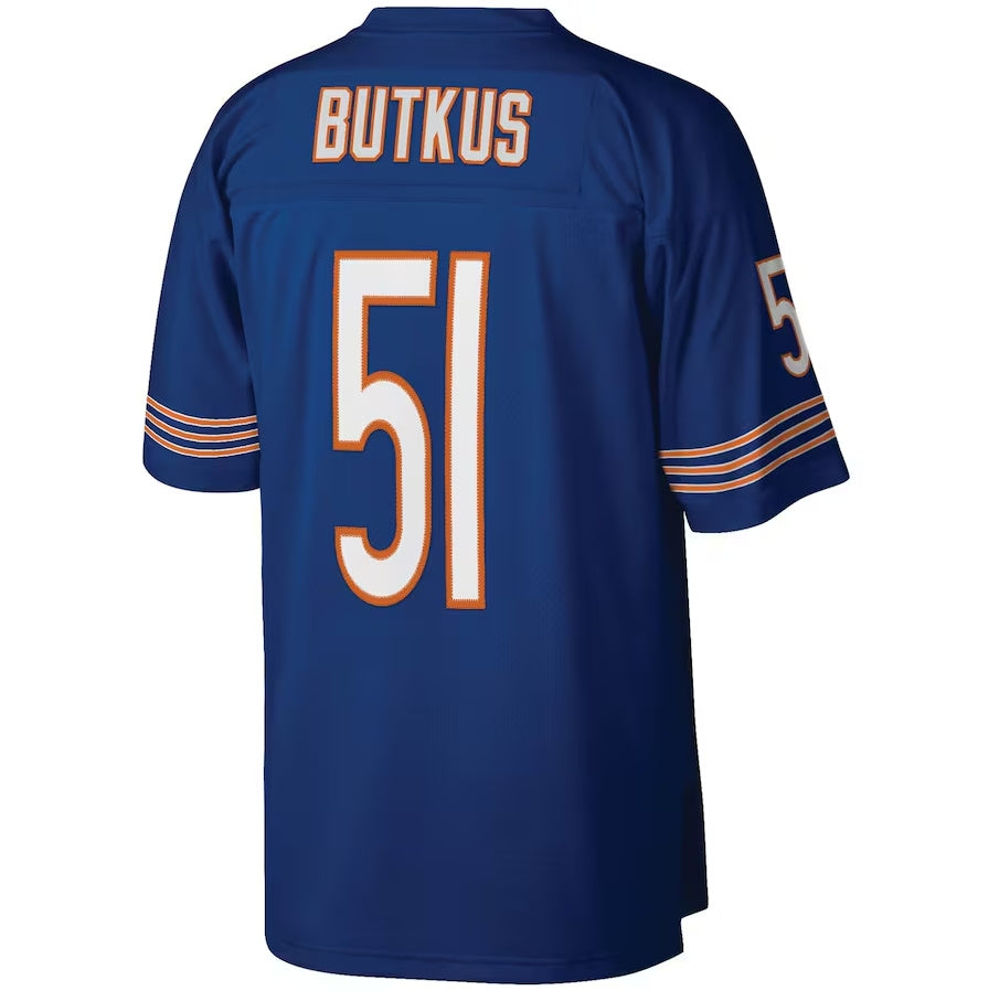 C.Bears #51 Dick Butkus Mitchell & Ness Legacy Replica Jersey - Navy American Football Jerseys