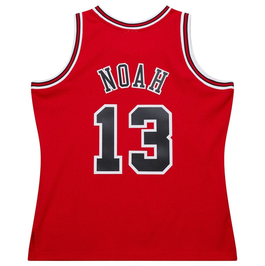 C.Bulls #13 Joakim Noah Mitchell & Ness 2013-14 Hardwood Classics Swingman Jersey - Red American Basketball Jersey