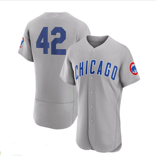 Chicago Cubs #42 2023 Jackie Robinson Day Authentic Jersey - Gray Baseball Jerseys