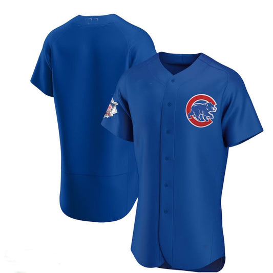 Chicago Cubs Alternate Authentic Team Jersey - Royal Baseball Jerseys