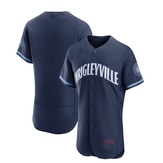 Chicago Cubs City Connect Authentic Jersey - Navy Baseball Jerseys