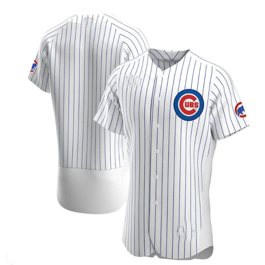 Chicago Cubs Home Authentic Team Jersey - White Baseball Jerseys