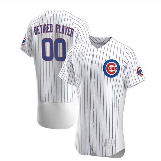 Custom Chicago Cubs Home Pick-A-Player Retired Roster Authentic Jersey - White Baseball Jerseys