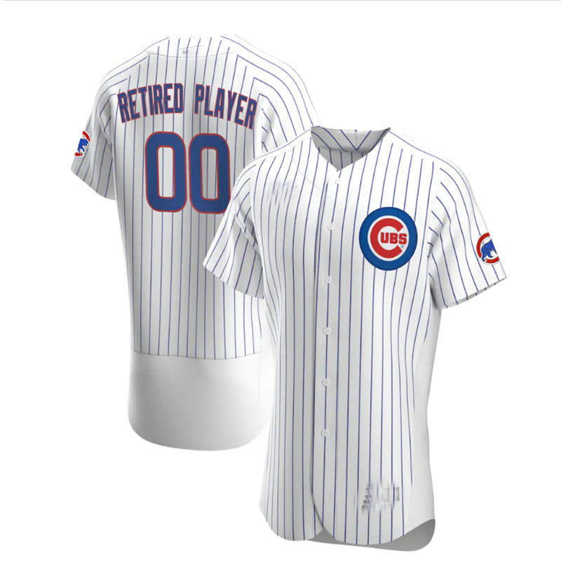 Custom Chicago Cubs Home Pick-A-Player Retired Roster Authentic Jersey - White Baseball Jerseys