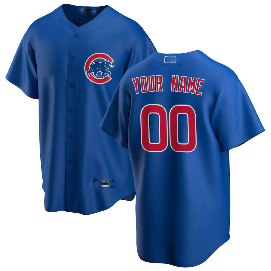 Baseball Jerseys Custom Chicago Cubs Royal Alternate Replica Custom Jersey