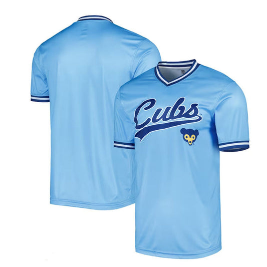 Chicago Cubs Stitches Cooperstown Collection Team Jersey - Light Blue Baseball Jerseys