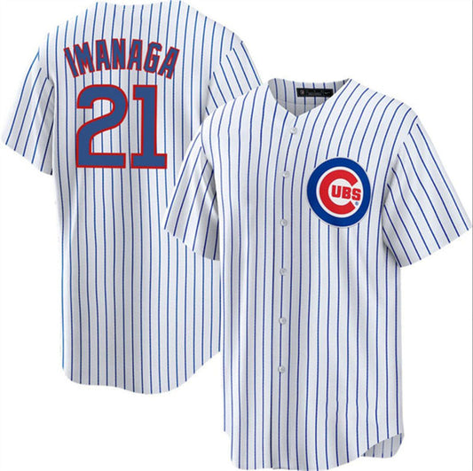 Chicago Cubs #21 Shōta Imanaga White Cool Base Stitched Baseball Jersey