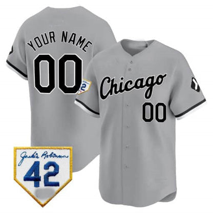 Custom Chicago White Sox 2024 Jackie Robinson Patch Vapor Premier Limited– All Stitched Baseball Jersey