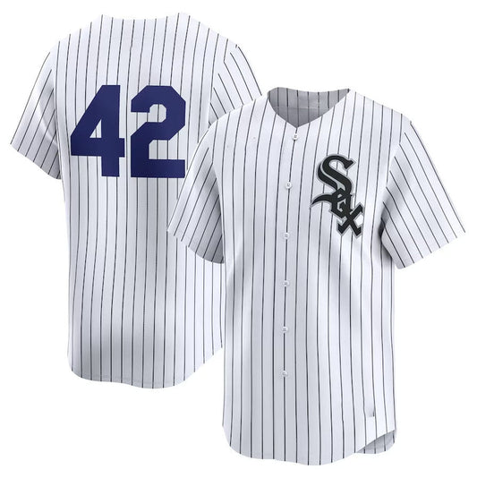 Chicago White Sox 2024 #42 Jackie Robinson Day Home Limited Jersey – White Stitches Baseball Jerseys