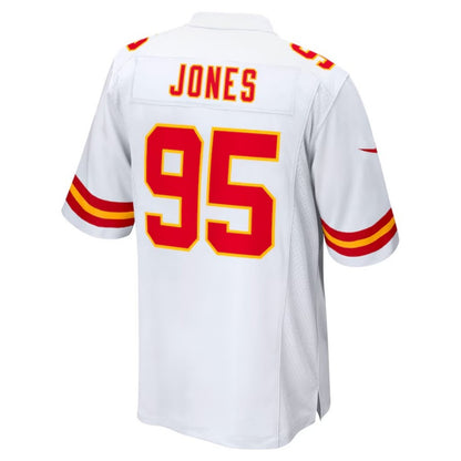 KC.Chiefs #95 Chris Jones White Game Jersey Stitched American Football Jerseys