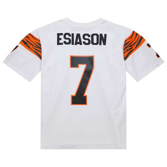 C.Bengals #7 Boomer Esiason Mitchell & Ness 1984 Legacy Replica Jersey - White American Football Jerseys