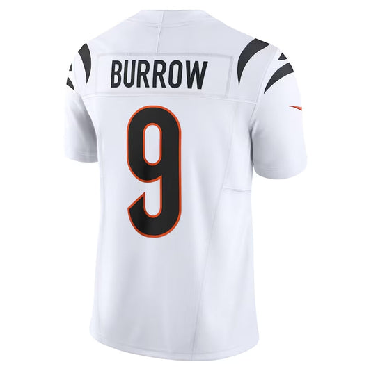 C.Bengals #9 Joe Burrow Vapor F.U.S.E. Limited Jersey - White American Football Jersey