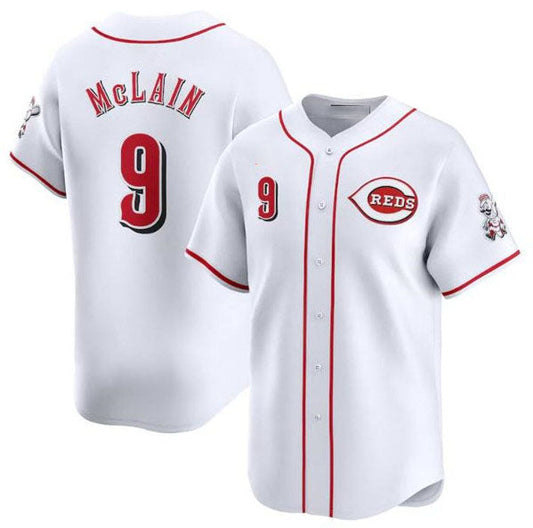 Cincinnati Reds #9 Matt McLain White Home Limited Baseball Stitched Jersey