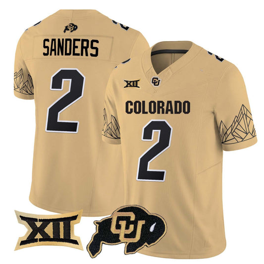 C.Buffaloes #2 Shadeur Sanders 2024 Brown Home Football Stitched American College Jerseys