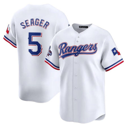 Corey Seager Texas Rangers Home 2023 World Series Champions Limited Jersey - White
