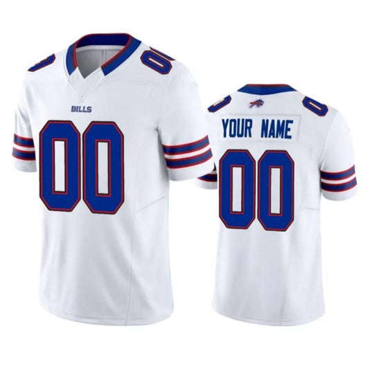 Custom 2024 Buffalo Bills White Vapor F.U.S.E. Limited Jersey American Football Stitched Jerseys