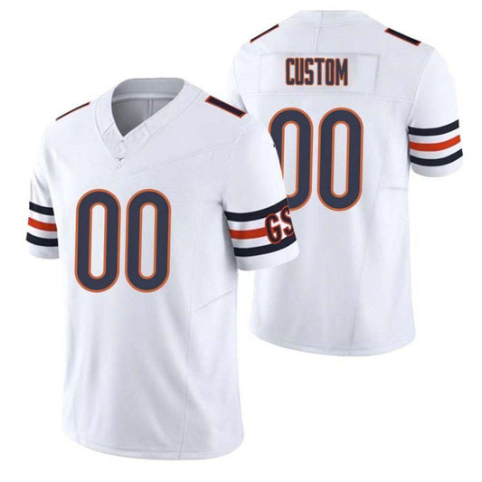 Custom 2024 Chicago Bears White Vapor F.U.S.E. Limited Personalised Football All Stitched Jersey