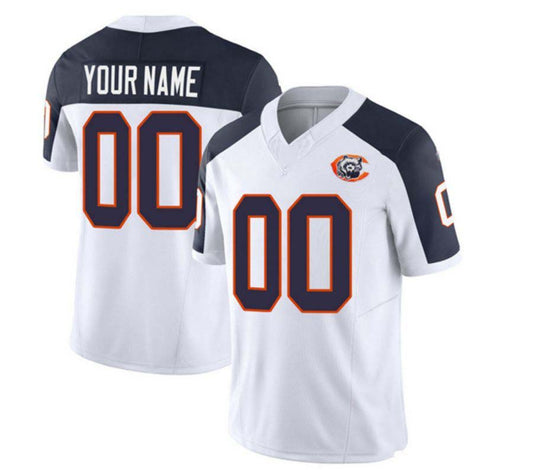 Custom 2024 New Chicago Bears Navy White Vapor F.U.S.E. Limited Personalised Football All Stitched Jersey
