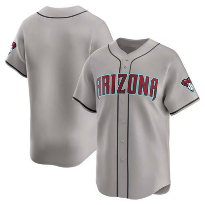 Custom Arizona Diamondbacks Gray Road Stitched Limited Jerseys