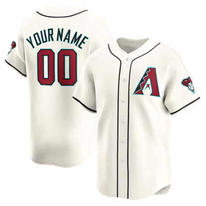 Custom Arizona Diamondbacks White Home Stitched Limited Jerseys