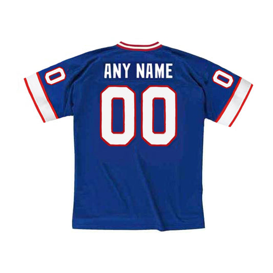 Custom B.Bills Royal Any Name & Number Stitched Football Jersey Customized Buffalo Bills 1990's Throwback Jersey