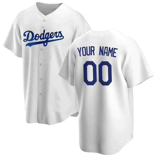 Baseball Jerseys Custom Los Angeles Dodgers White Stitched Jerseys.