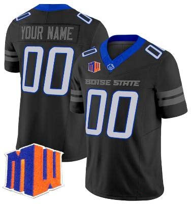 Custom B.State Broncos Black Vapor Limited Football American College Jerseys