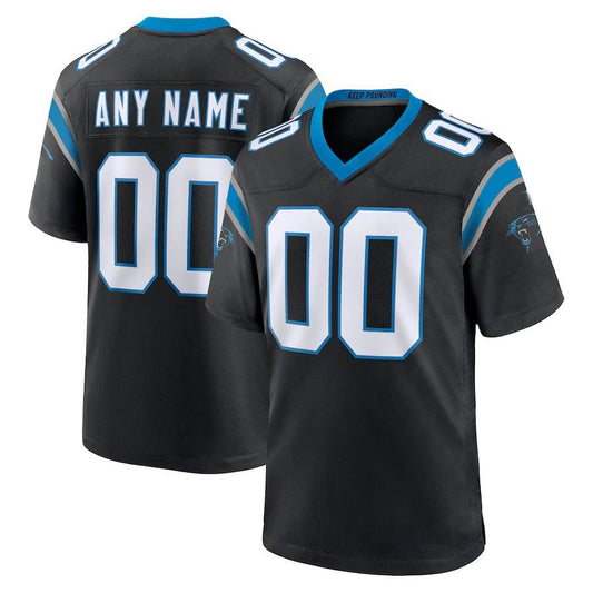 Custom Carolina Panthers 2024 Black Game American Stitched Football Jersey